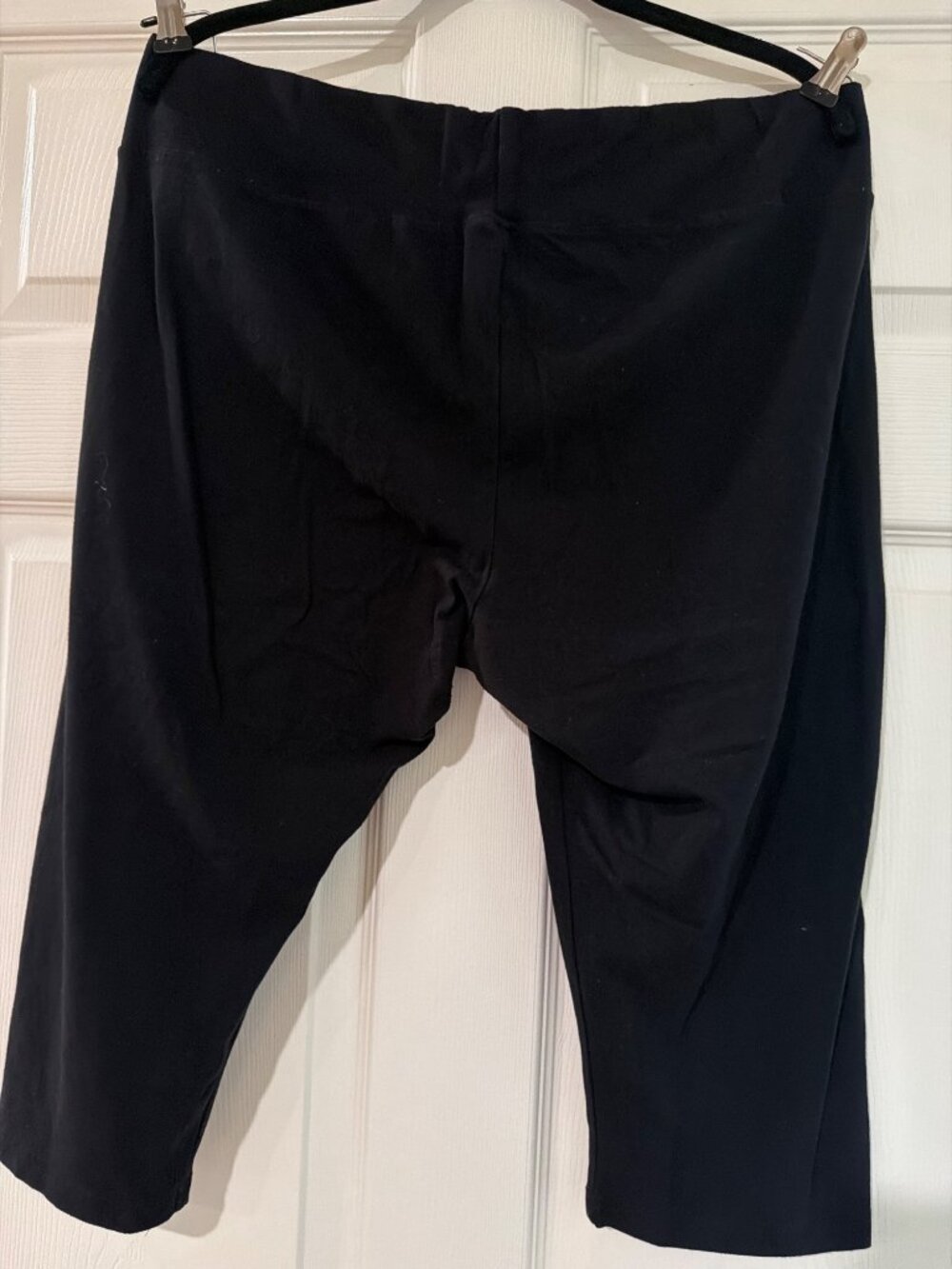 Jockey Womens Black Capri Leggings 1X Cotton Spandex Stretch Activewear - Picture 2 of 4